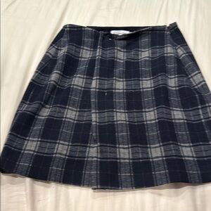 Calvin Klein Blue and White Mini A-Line Skirt